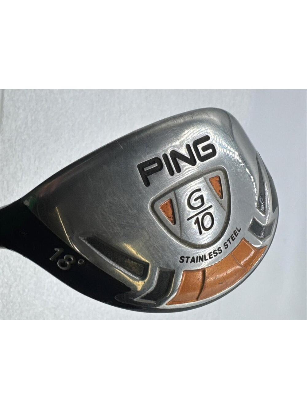Ping G10 Golf Club 18 Degree Loft Stainless Steel Left Handed LH Used TFC 129